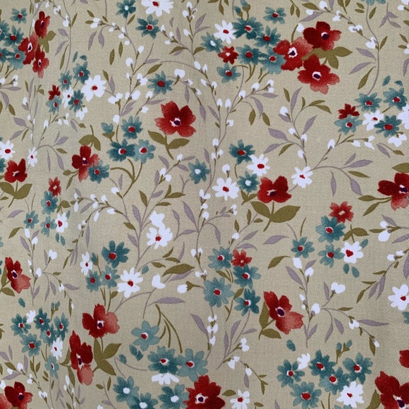 Willi Smith Tan Floral Stretch Pants -size 12 - Picture 4 of 4